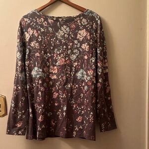 J. Jill Floral Long Sleeve Top
